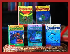 miniature Goosebump books 16-20